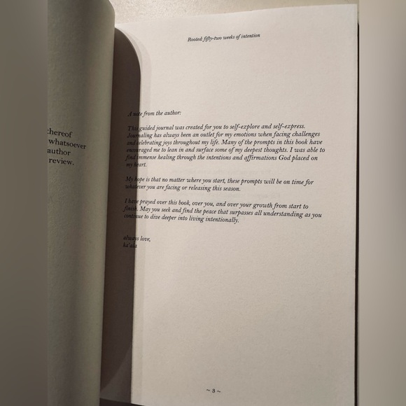 NEW Hawaiian rooted journal: fifty-two weeks of intention - Picture 5 of 7